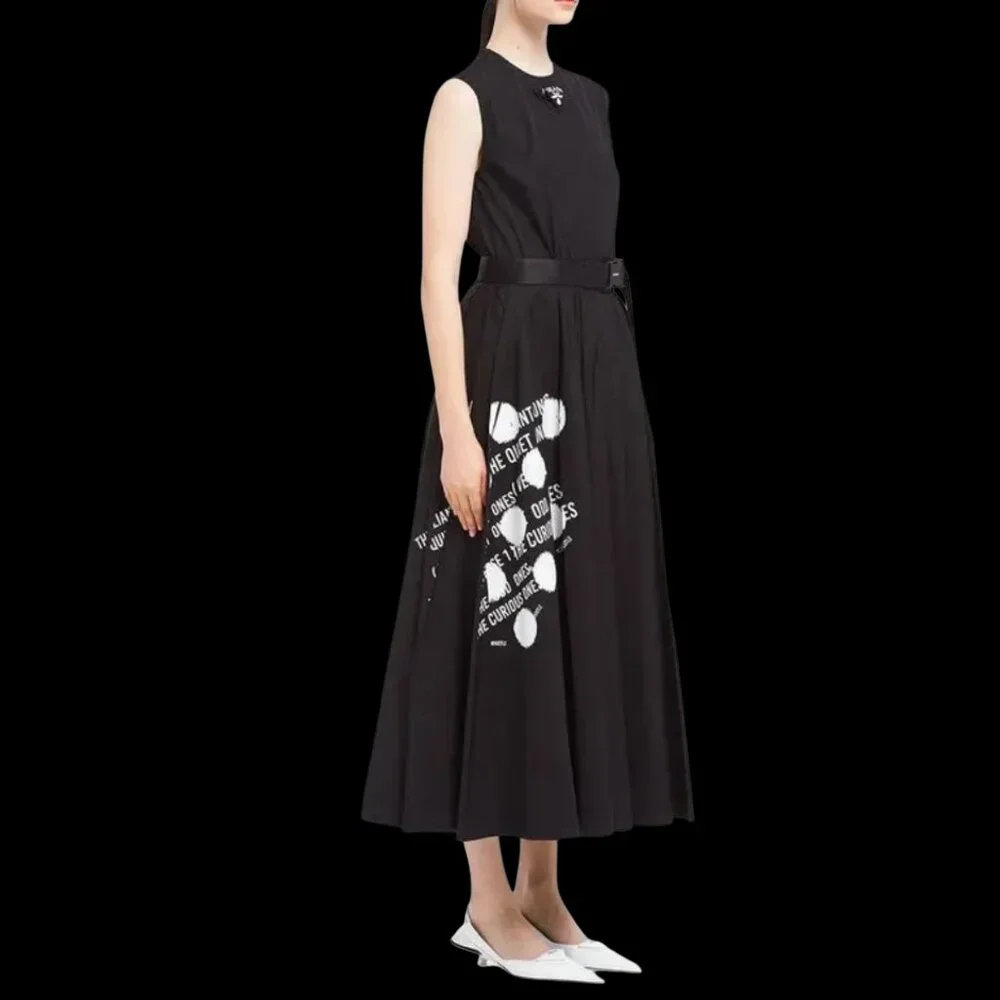 Floral-Print Cotton-Poplin Midi Dress Size 38 IT, Xs/S US NEW - Picture 15 of 16